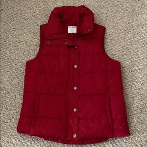 Old navy puffer vest!